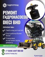 Ремонт гидронасосов DIECI BHD